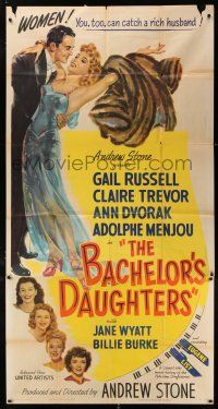 4j293 BACHELOR'S DAUGHTERS 3sh '46 Gail Russell, Claire Trevor, Ann Dvorak, catch a rich husband!