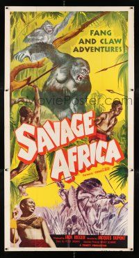 4j353 CONGOLAISE 3sh R52 great artwork of giant ape, fang & claw adventures in Savage Africa!