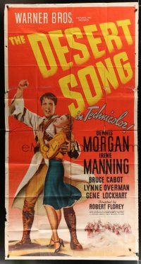 4j373 DESERT SONG 3sh '44 Oscar Hammerstein II musical, Dennis Morgan, sexy Irene Manning!