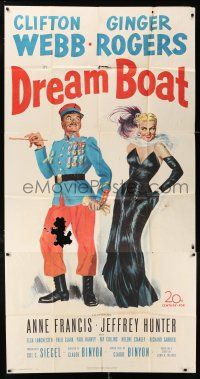4j386 DREAM BOAT 3sh '52 sexy Ginger Rogers was professor Clifton Webb's co-star in silent movies!
