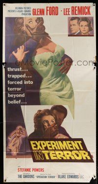 4j394 EXPERIMENT IN TERROR 3sh '62 Glenn Ford, Lee Remick, more tension than the heart can bear!