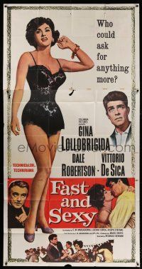 4j400 FAST & SEXY 3sh '61 de Sica, who could ask for more than half-dressed sexy Gina Lollobrigida!