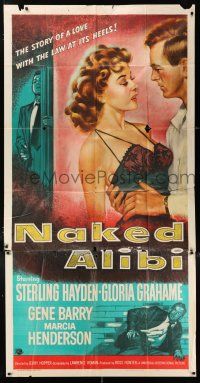 4j585 NAKED ALIBI 3sh '54 sexy Gloria Grahame, the story of a love with the law at its heels!