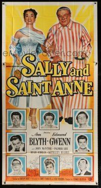 4j639 SALLY & SAINT ANNE 3sh '52 Ann Blyth, Edmund Gwenn, Frances Bavier, religious comedy!