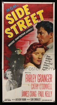 4j655 SIDE STREET 3sh '50 fate dropped thirty thousand dollars in Farley Granger's lap!