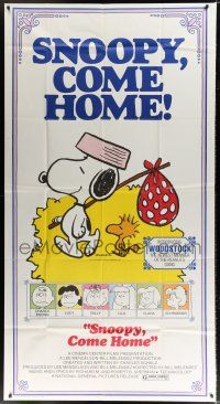 4j662 SNOOPY COME HOME 3sh '72 Peanuts, Charlie Brown, great Schulz art of Snoopy & Woodstock!