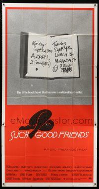 4j683 SUCH GOOD FRIENDS 3sh '72 Otto Preminger, image of little black book, Saul Bass art!