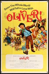 4j007 OLIVER pre-Awards 40x60 '69 Charles Dickens, Mark Lester, Shani Wallis, Carol Reed!