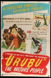 4j008 URUBU THE VULTURE PEOPLE 40x60 '48 people from the jungles of Brazil, 1000 authentic chills!