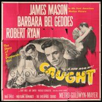 4j199 CAUGHT 6sh '49 Max Ophuls, James Mason in 1st U.S. film, Barbara Bel Geddes & Robert Ryan