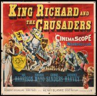 4j216 KING RICHARD & THE CRUSADERS 6sh '54 Rex Harrison, Virginia Mayo, George Sanders, Holy War!