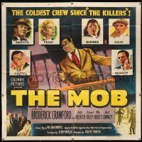 4j226 MOB 6sh '51 Broderick Crawford, art of the coldest crew since The Killers, film noir!