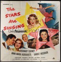 4j245 STARS ARE SINGING 6sh '53 Rosemary Clooney & Polish illegal alien Anna Maria Alberghetti!