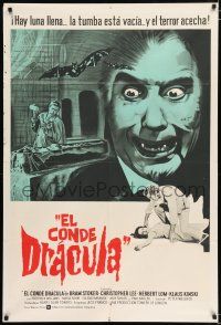 4j035 COUNT DRACULA Argentinean '70 directed by Jesus Franco, Christoper Lee as the vampire!