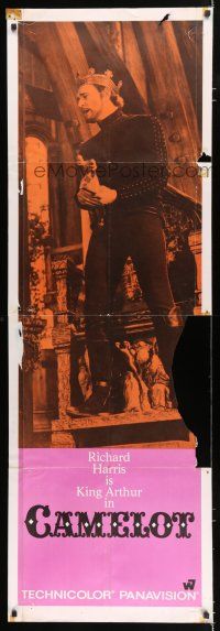 4j017 CAMELOT door panel '68 full-length portrait of Vanessa Redgrave as Guenevere!