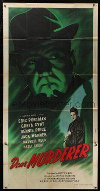 4j024 DEAR MURDERER English 3sh '47 Greta Gynt cheats on Eric Portman w/ 2 men, English film noir!