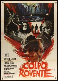 4j181 SYNDICATE: A DEATH IN THE FAMILY Italian 1p '70 Piero Zuffi's Colpo Rovente, wild montage!