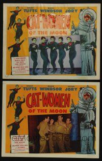 4k911 CAT-WOMEN OF THE MOON 2 LCs '53 campy cult classic, see the lost city of love-starved women!
