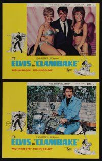 4k913 CLAMBAKE 2 LCs '67 great images of Elvis Presley with sexy women and sitting on motorcycle!