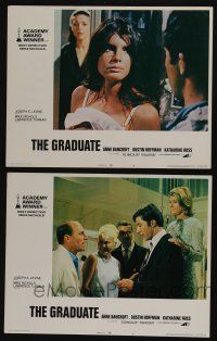 4k937 GRADUATE 2 LCs R72 Dustin Hoffman & Katharine Ross, Daniels. Wilson, Mike Nichols classic!