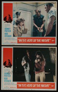 4k947 IN THE HEAT OF THE NIGHT 2 LCs '67 Rod Steiger and Lee Grant, Quentin Dean & Anthony James!