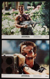 4k155 COMMANDO 8 color 11x14 stills '85 Arnold Schwarzenegger, Alyssa Milano, Rae Dawn Chong!