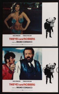 4k138 CAT & DOG 8 English LCs '83 Bruno Corbucci's Cane e gatto, Bud Spencer, Thieves and Robbers!