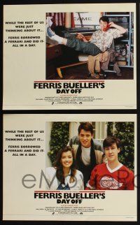 4k204 FERRIS BUELLER'S DAY OFF 8 English LCs '86 Matthew Broderick, sexy Mia Sara, Charlie Sheen!