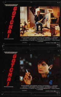 4k233 GOTCHA 8 English LCs '85 Anthony Edwards with sexy barely-dressed Linda Fiorentino in Paris!