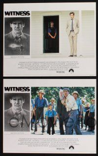 4k507 WITNESS 8 English LCs '85 cop Harrison Ford in Amish country, directed by Peter Weir!