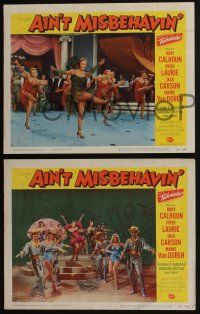 4k786 AIN'T MISBEHAVIN' 3 LCs '55 Piper Laurie & Mamie Van Doren in dance productions!