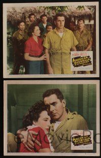 4k607 AMERICAN GUERRILLA IN THE PHILIPPINES 5 LCs '50 Fritz Lang, Tyrone Power, Prelle, WWII!