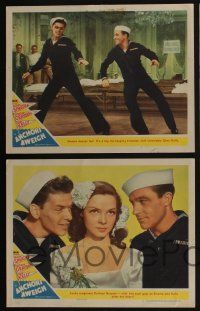 4k556 ANCHORS AWEIGH 6 LCs '45 sailors Frank Sinatra & Gene Kelly with pretty Kathryn Grayson!