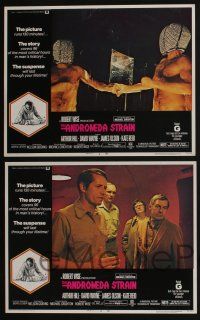 4k085 ANDROMEDA STRAIN 8 LCs '71 Michael Crichton novel, Robert Wise directed, Arthur Hill