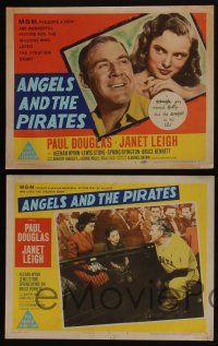 4k087 ANGELS IN THE OUTFIELD 8 LCs '51 Paul Douglas & sexy Janet Leigh, baseball fantasy!
