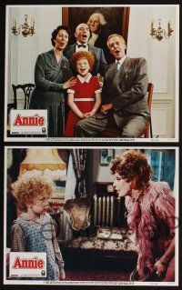 4k088 ANNIE 8 LCs '82 cute Aileen Quinn in the title role, Carol Burnett, Albert Finney!