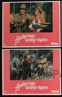 4k089 ANOTHER MAN ANOTHER CHANCE 8 LCs '77 Claude Lelouch, James Caan, Genevieve Bujold!