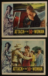 4k788 ATTACK OF THE 50 FT WOMAN 3 LCs '58 images of Allison Hayes before she was a giant!
