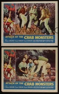 4k789 ATTACK OF THE CRAB MONSTERS 3 LCs '57 Roger Corman sci-fi/horror, great scenes!