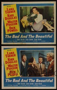 4k610 BAD & THE BEAUTIFUL 5 LCs '53 great images of sexy Lana Turner, Barry Sullivan, Lana Turner!