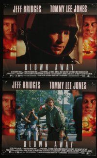 4k119 BLOWN AWAY 8 LCs '94 Jeff Bridges, Tommy Lee Jones, Lloyd Bridges, Forest Whitaker