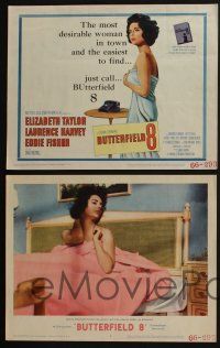 4k135 BUTTERFIELD 8 8 LCs '60 call girl Elizabeth Taylor, Eddie Fisher, Mildred Dunnock!