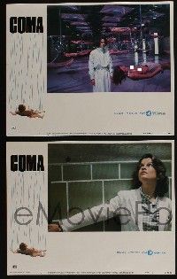 4k153 COMA 8 LCs '77 sexy Genevieve Bujold, Michael Douglas, directed by Michael Crichton!