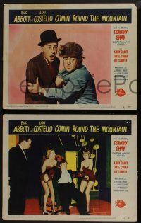 4k807 COMIN' ROUND THE MOUNTAIN 3 LCs '51 Bud Abbott & Lou Costello, wacky hillbillies!