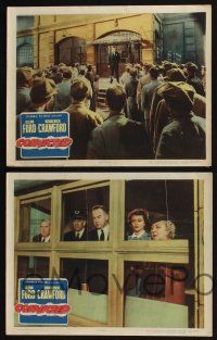4k676 CONVICTED 4 LCs '50 Glenn Ford, Broderick Crawford, images of prison, film noir!
