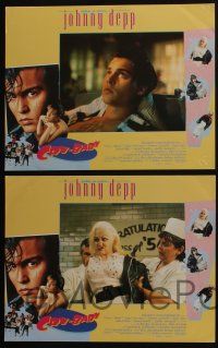 4k677 CRY-BABY 4 LCs '90 directed by John Waters, Johnny Depp, Traci Lords, Ricki Lake, Amy Locane