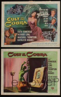4k163 CULT OF THE COBRA 8 LCs '55 beauty Faith Domergue changed to a thing of TERROR, great images!
