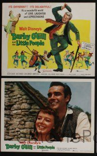 4k169 DARBY O'GILL & THE LITTLE PEOPLE 8 LCs '59 Disney, Sean Connery, it's leprechaun magic!