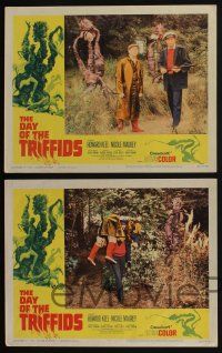 4k681 DAY OF THE TRIFFIDS 4 LCs '62 classic English sci-fi horror, w/cool local theater title card!