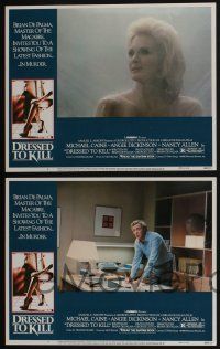 4k185 DRESSED TO KILL 8 LCs '80 Brian De Palma, Michael Caine, Angie Dickinson!
